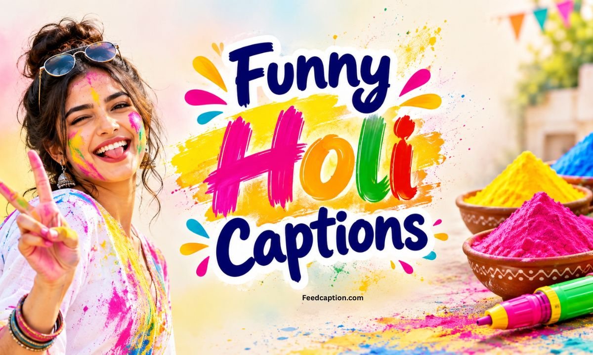 Funny Holi Captions