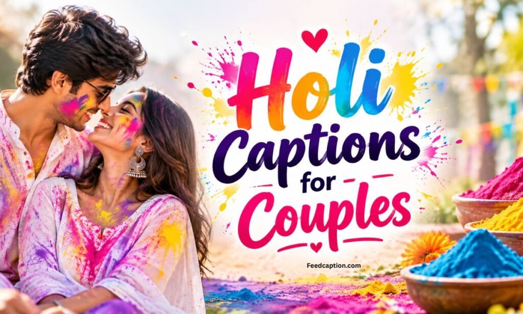 Holi Captions for Couples