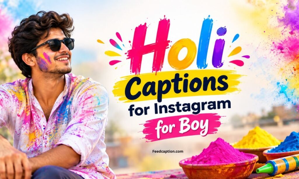 Holi Captions for Instagram for Boy