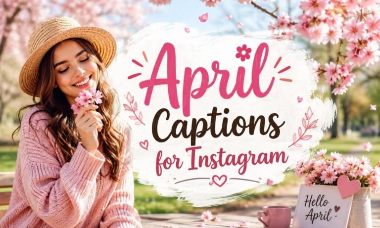 April Captions for Instagram