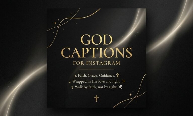 God Captions for Instagram