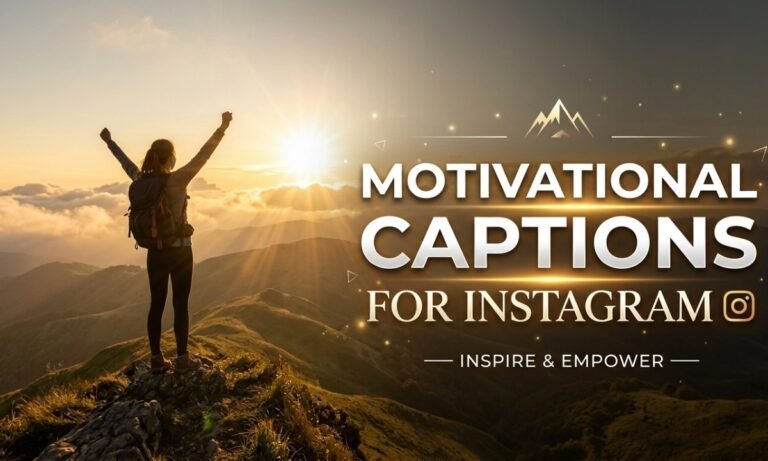 Motivational Captions for Instagram