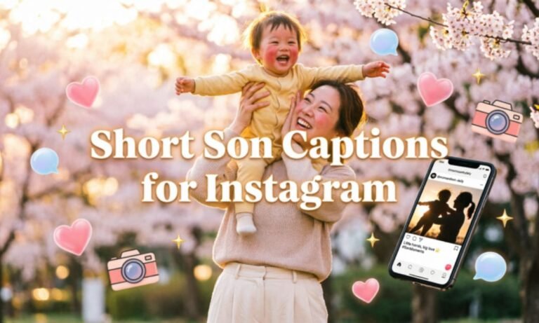 Short Son Captions for Instagram