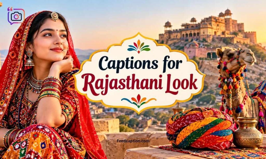 Captions for Rajasthani Look