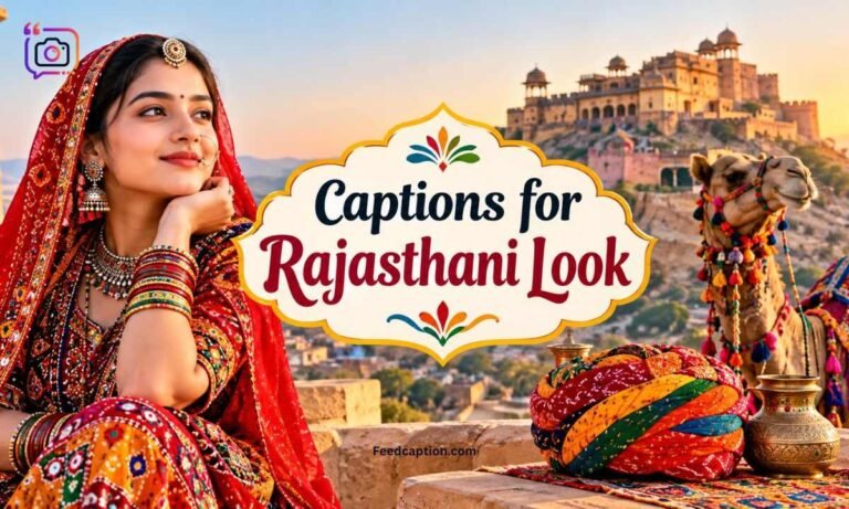 Captions for Rajasthani Look