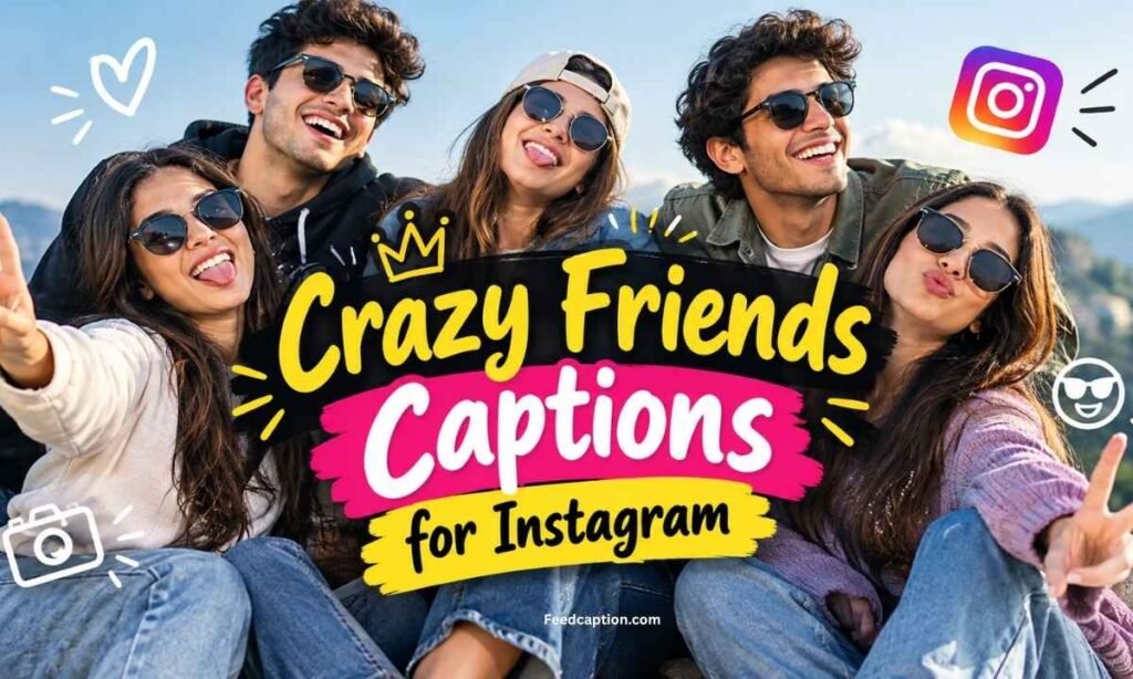 Crazy Friends Captions for Instagram