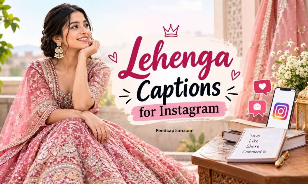 Lehenga Captions for Instagram