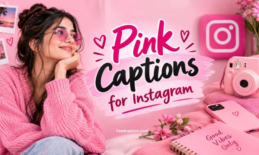 Pink Captions for Instagram