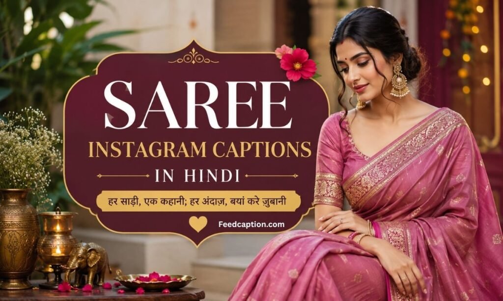 Saree Instagram Captions in Hindi