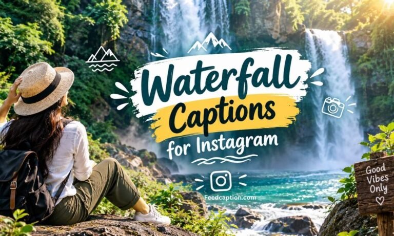 Waterfall Captions for Instagram